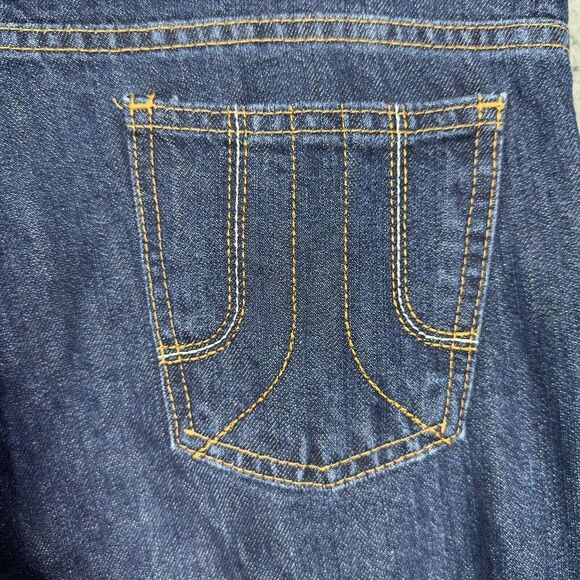 Run & Fly Jeans Womans Size 30S Blue Bell Bottom Super Flare Y2K Made In UK - Picture 8 of 12
